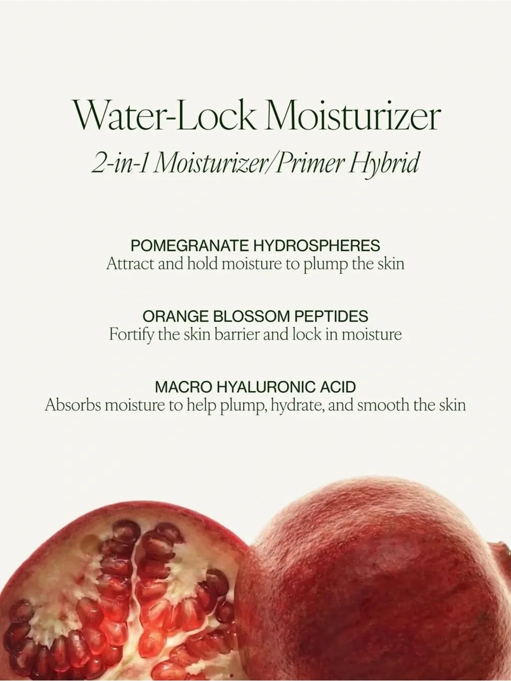 Tata Harper Water-Lock Moisturizer. 2-in-1 Moisturizer/Primer Hybrid. 1.7 fl. oz